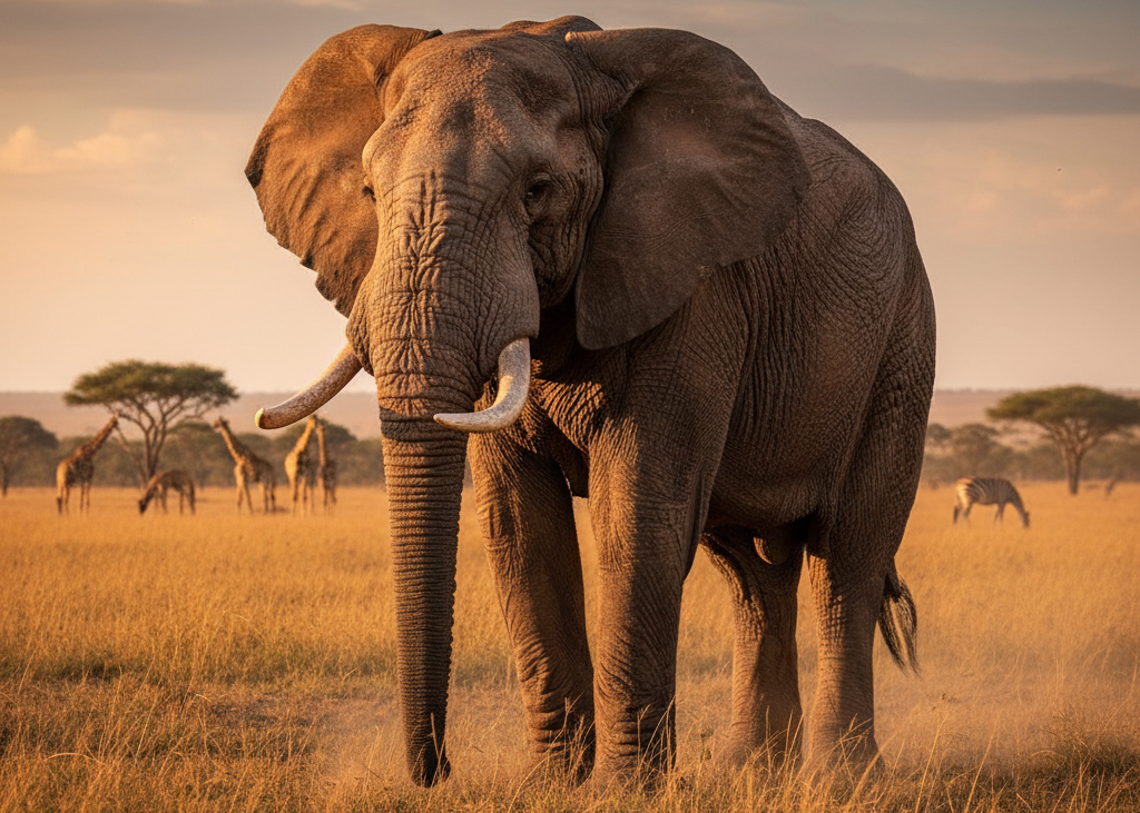 African Elephant Magnet