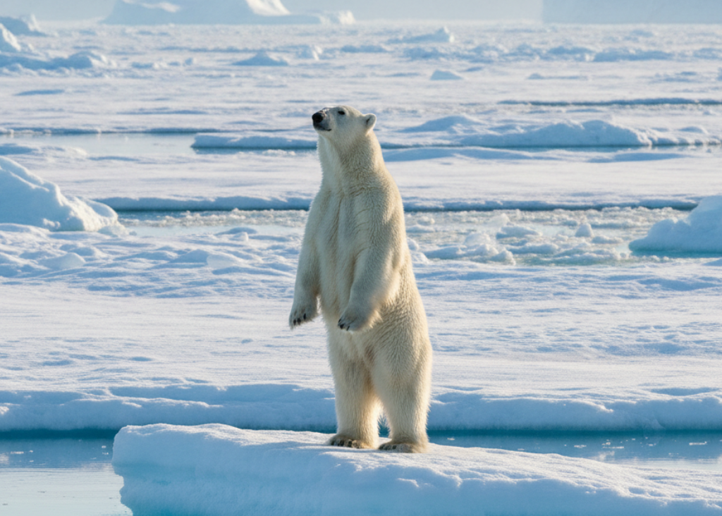Polar Bear on Arctic Ice